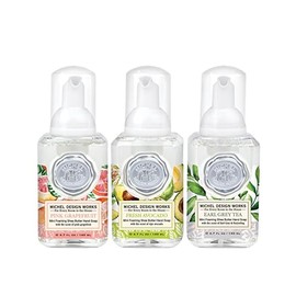 Michel Design Works Mini Foaming Soap 3-Pack Set (Pink Grapefruit, Fresh Avocado, Earl Grey Tea)