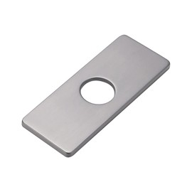 4 Inch Stainless Steel Sink Hole Cover, Kitchen Faucet Plate, Faucet Sink Hole Cover for Bathroom Vanity Sink Grey 1PCS