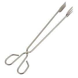 SAUVIC 04468 35 cm 18/8 Stainless Steel Tong with Scoop - Silver