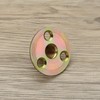 VGOL 20pcs M10 3-Hole T-Nuts Galvanized Plate Round Base Screw-in