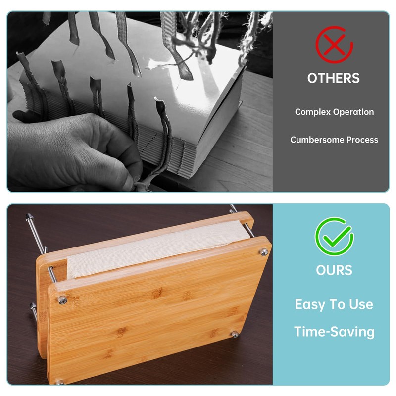 NiHome 35 PCS Book Press Binding Kit for Notebooks, Lesson