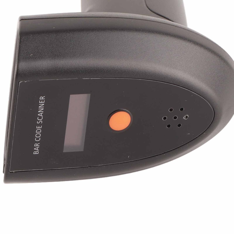 Wireless Barcode Scanner 2.4GHz OLED Display Voice Prompt 20000 Data