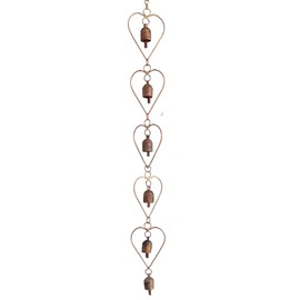 Metal Heart Bell Outdoor Wind Chime Outside Yard Garden Memorial Sympathy