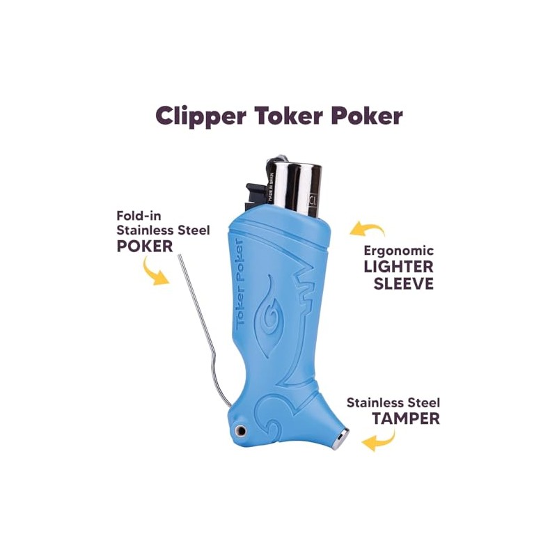 Toker Poker - Clipper Lighter Case Multi Tool, Fun Guy