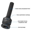 sourcing map 1/2" Drive x M13(13mm) Impact Triple Square Spline