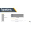 Trusscore Wall&CeilingBoard, 16" Wide Panel - Sample (Gray)