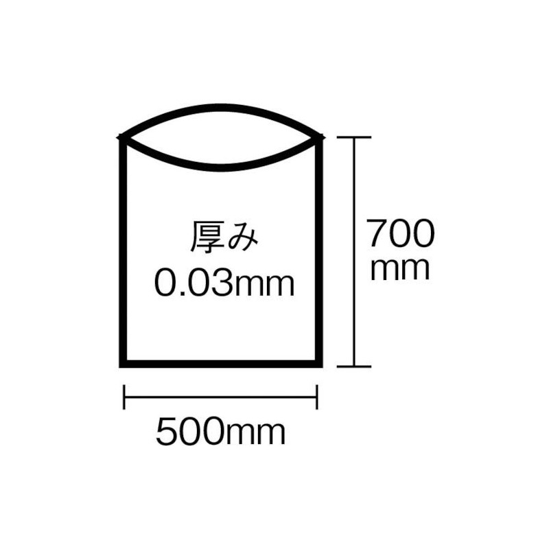 Nippon Sanipak Environment Club Transparent Trash Bags, 7.9 gal (30