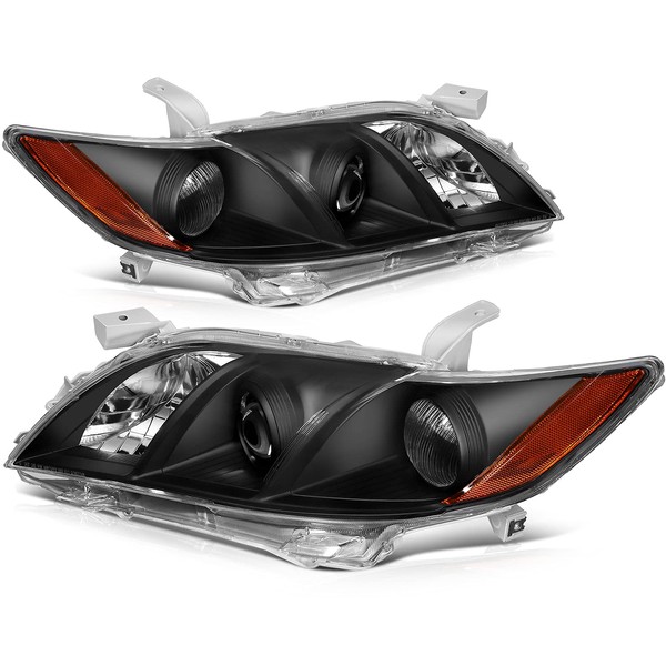 OCPTY Headlight Assembly Pair Replacement for Toyota Camry 2007 2008