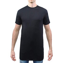 Have It Tall Men's Extra Long Blend T Shirt Black Medium Tall