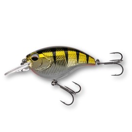 LMAB Crankbait 5.5 cm Power Vibe 55F - 3 Running Depths, Floating - Wobbler Bass, Crankbait Wobbler, Artificial Bait Fishing, Perch Wobbler, Spin Fishing Bait (Real Perch, SR, Running Depth 1-2 m, 12