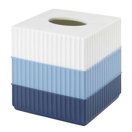 IZOD Bathroom Accessories Clubhouse Collection, Tissue Box Cover, Blue
