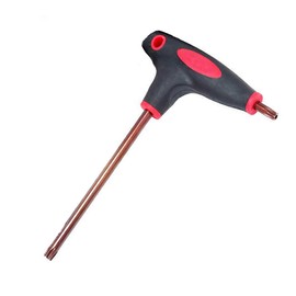 SENRISE Torx Wrench T25 T-Handle Screwdriver Torx Star Key Angle Wrenches T Type Driver Socket Wrench for Torx Screws, Bolts, Fittings (Pack of 1)