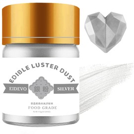 Food Coloring Gloss Powder, 0.5 oz (15 g), Silver Powder, Edible Dust Powder, Unscented Coloring, Food Coloring, Edible Pigment, Edible Dust Powder, Cooking, DIY, Children's Food, For Cakes,
