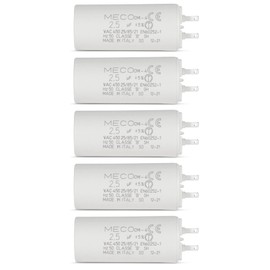 Capacitor 2.5 µF Especially for Somfy Roller Shutters Motor 6 Nm with Small Connection 2.8 mm