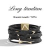 Multilayer Wrap Leather Bracelets Star Modern Boho Bracelets Layered Leather