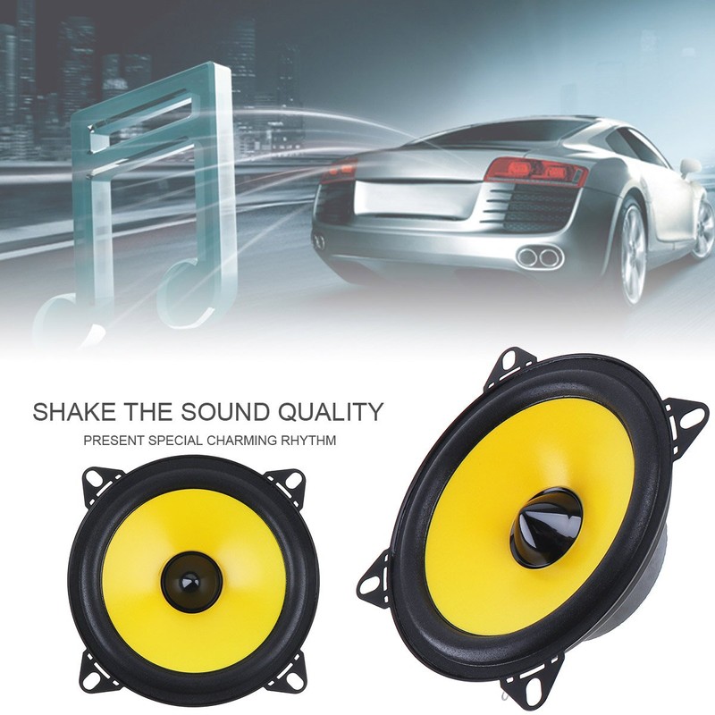 2pcs 4 inch 10CM 60W 2-Way Full Range Frequency Car