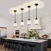ZSMIHDOH 3 Pack Black Pendant Light, Modern Mini Crystal Pendant