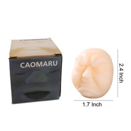 Anxiety Stress Release Fun Toys,Emotion Balls Fidget Toys for Pressures Relief Kneading Toys for All Age,Kids and Adults,Weird Face Bizarre Squeeze Toys. (White, Fury)