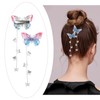 4 Pairs (8pcs) Butterfly Tassel Hair Clips Hair Clips Tassels
