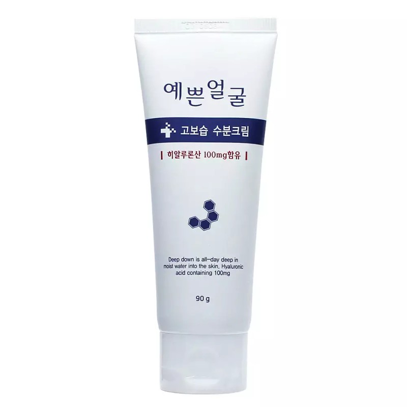 웰빙헬스 히알루론산 예쁜얼굴 고보습 수분크림 90ml Wellbeing Health Hyaluronic Acid