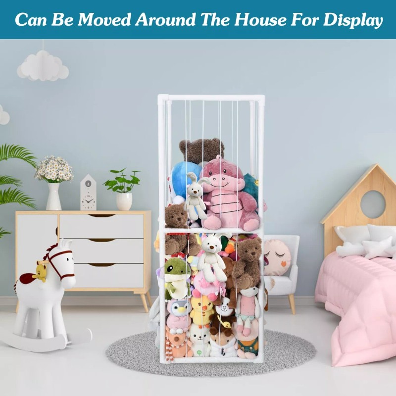 NewHome Toys PVC Shelf Storage Plush Plush Stuffed Animal Holder