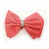 Unbranded 6pc Girl Toddler Kids Silk Dots Rhinestone Hair Bow
