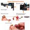 FEUNLEM 0.4mm 3D Printer Nozzle Cleaning Kit - 60PCS Stainless