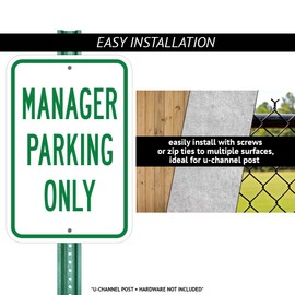 No Trucks or Buses | 12" X 18" Heavy-Gauge Aluminum Rust Proof Parking Sign | Protect Your Business & Municipality | Made in The USA