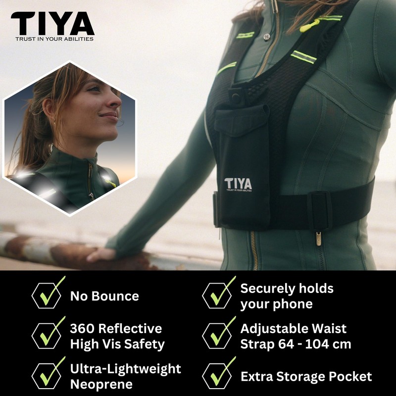 TIYA Women's Running Vest + Boobuddy Breast Support Band -