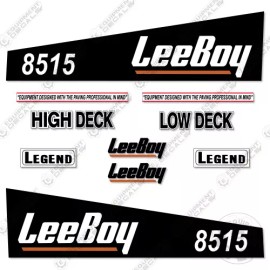 Aftermarket Fits LeeBoy 8515 Decal Kit Asphalt Paver Equipment Decals