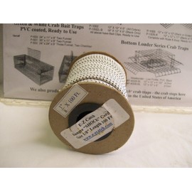 E-Z Catch Bungee Shock Cord 1/8" on 100 Foot Spool White/Black Tracer