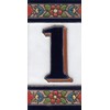 House Numbers Ceramic Numbers & Letters Tiles Red Blue &