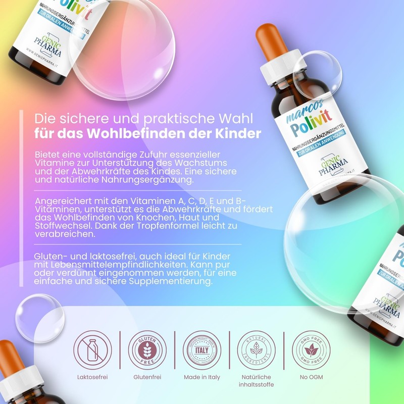 Polivit Multivitamin Children's Drops 15 ml Children's Vitamins Support for