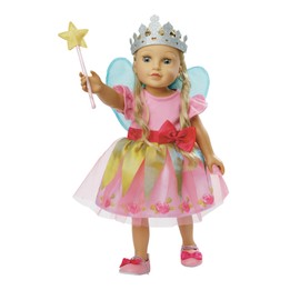 Heless 2430 Doll Clothes in Princess Lillifee Design Dress with Pink Bow for Dolls and Cuddly Toys Size 35-45 cm