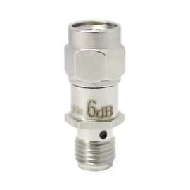 TOJOIN 2pcs RF Coaxial Attenuator 12.4GHz 6dB 2W 50Ohm SMA Male to SMA Female RF Coaxial Attenuator SMA Fixed Attenuator