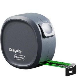 Cinta métrica fluorescente,Cinta métrica portátil  Cinta métrica retráctil con bloqueo automático - Herramienta de medición multiusos, cinta métrica  