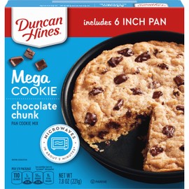 Duncan Hines MEGA Cookie Chocolate Chunk Pan Cookie Mix, Holiday Cookies, 7.8 oz.