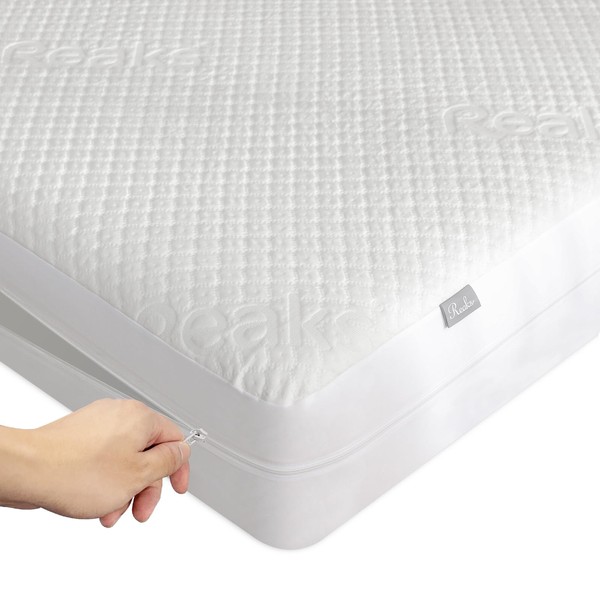 Queen Size Mattress Protector with Zipper - 100% Waterproof Zippered