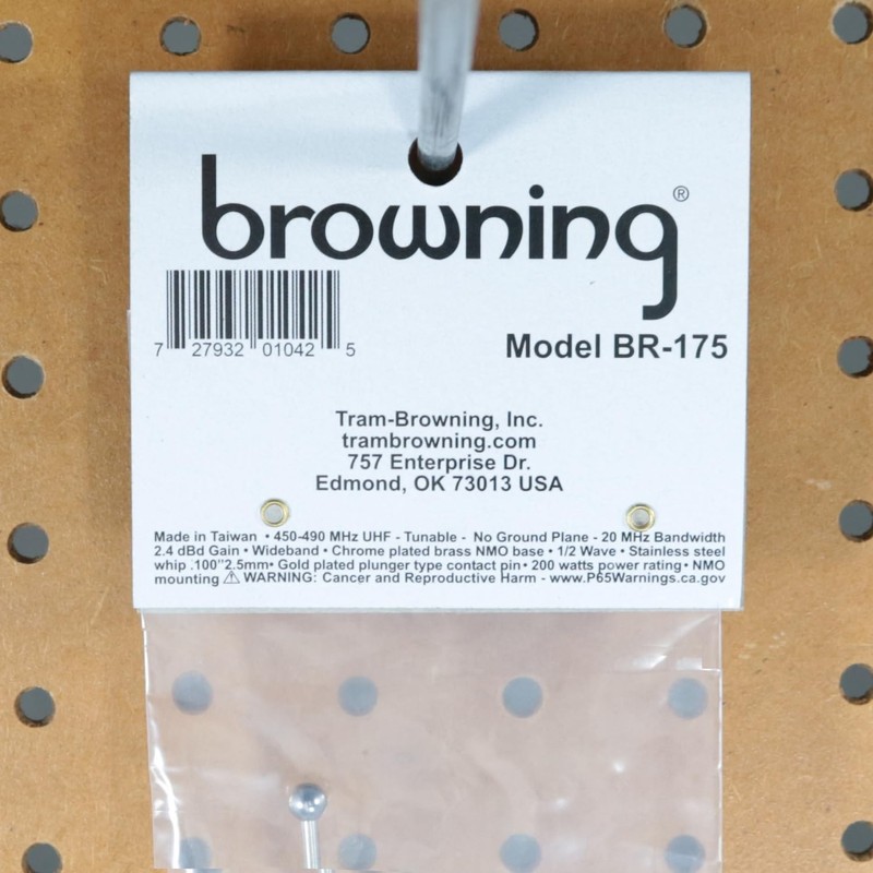 Tram Browning 450 to 490 MHz No Ground Plane UHF