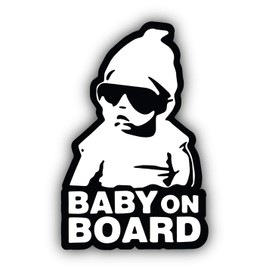 Zirni Baby On Board Funny Carlos Babies Safety Vinyl Sticker Bumper Art Decal