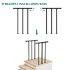 Deck Railings Metal Porch Railing Guard Rail Kit with Balusters