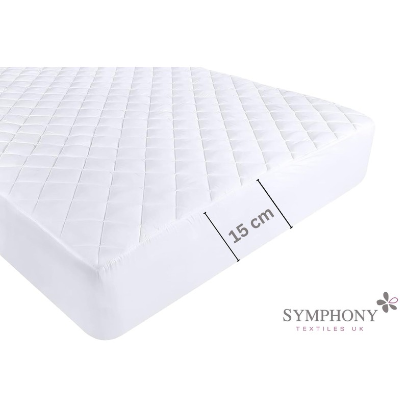 Mattress Protector Single Bed 15cm Extra Deep - 100% Microfiber