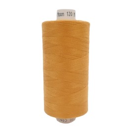 Moon Thread Mustard Spun Polyester Sewing Thread - 1000M