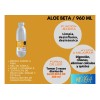 2 Botellas De Aloe Beta Sabor Píña Bote 960ml Piña