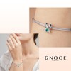 GNOCE Embraces Heart Gemstone Charm Bead Sterling Silver Animal Charm