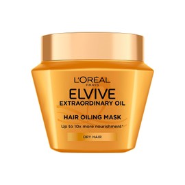 L'Oréal Paris Elvive Extraordinary Oil Hair Oiling Mask, With 12% Nourishing Complex, For Very Dry Hair, Adds up to 10x More Nourishment & Hydrates Lengths, 300ml