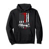 Firefighter American Fire Truck red Axe Fireman US flag Pullover