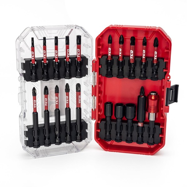 TCD Shock Resistant Socket and Bit Set - 21 Piece