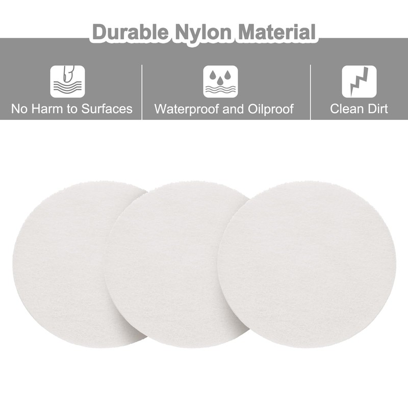 sourcing map 10 Pcs 3 Inch Nylon Hoop Scrubbing Pad