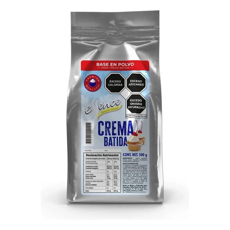 Crema Para Batir En Polvo Essence 500g X 6 Paquetes